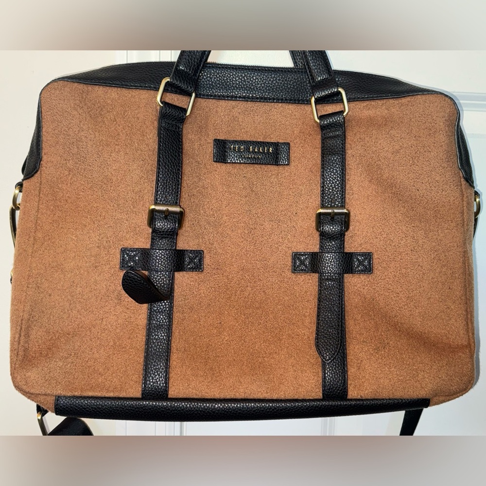 Ted Baker London Cabble Briefcase Tobacco Leather - Picture 2 of 9